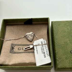 Gucci heart chain bracelet